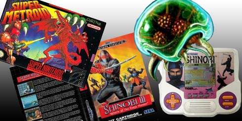 Super Metroid,  Shinobi III, Neutopia