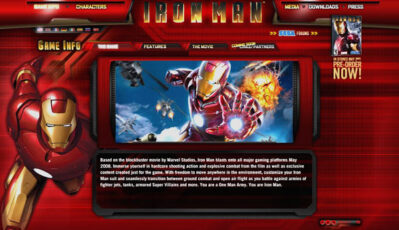 Iron Man Game Site Launched