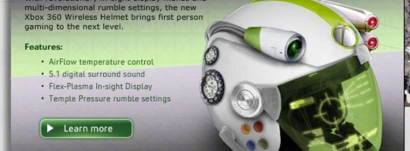 Xbox 360 April Fools: Wireless Helmet, Vintage Edition