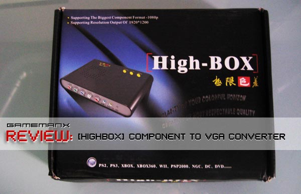 Highbox Component to VGA Converter
