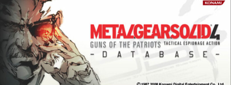 Metal Gear Solid Database Hitting PSN Today…FREE