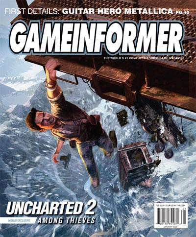 January Uncharted 2 Game Informer magazine