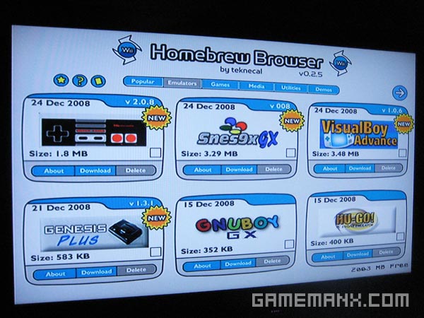 wii homebrew browser