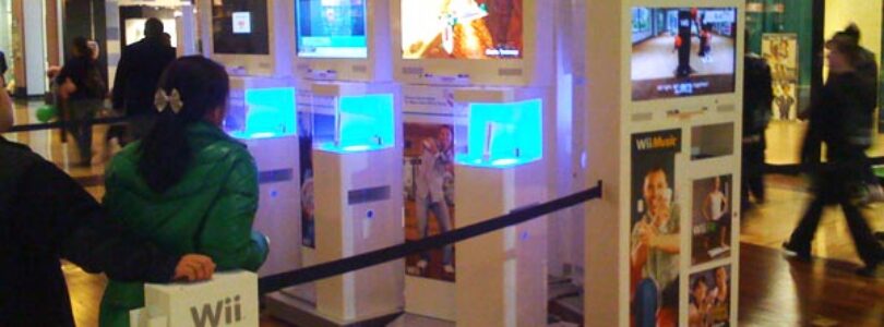 Wii Kiosk In Mall Right Near Bootleg NES Kiosk