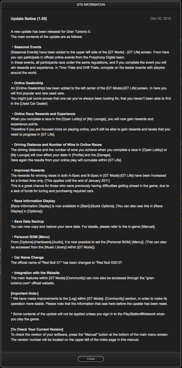 gt5-update gt5-update