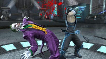 Mortal Kombat vs DC screenshot: The Joker vs Sub Zero