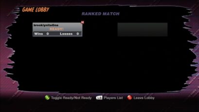 Street Fighter HD Remix screenshot: Online Match Lobby