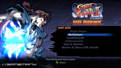 Street Fighter HD Remix screenshot: Game Option menu