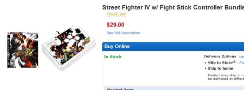 Street Fighter IV with Fight Stick for $29
