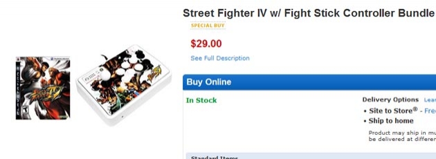 Street Fighter IV with Fight Stick for $29